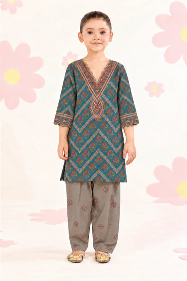 2 PIECE - PRINTED ARABIC LAWN SUIT