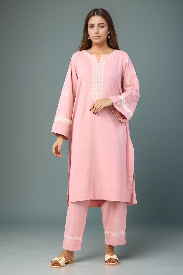 2 Pc Embroidered Viscose Luxury Stitched Suit - Prime Point Store