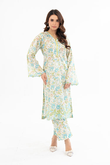 2 Piece - Embroidered Lawn Suit