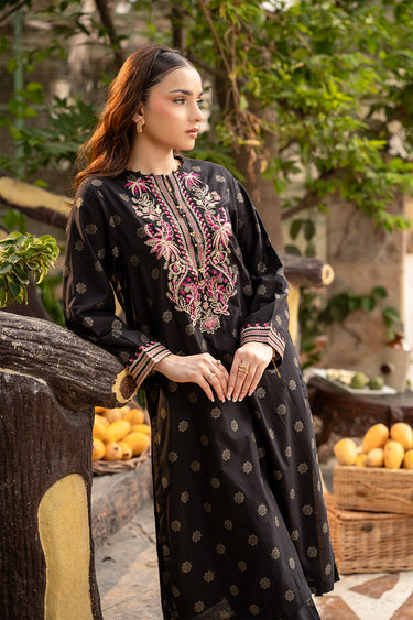 2 Piece - Embroidered Jacquard Suit