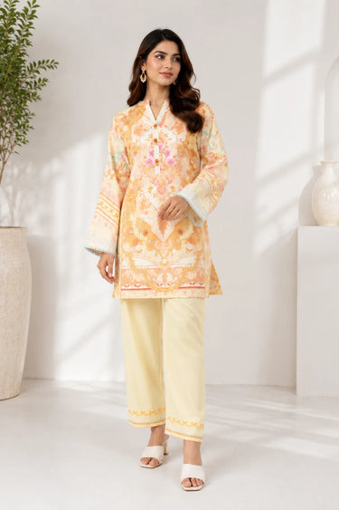 2 Piece - Printed Arabic Lawn Suit