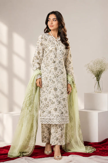 3 Piece - Embroidered Lawn Suit