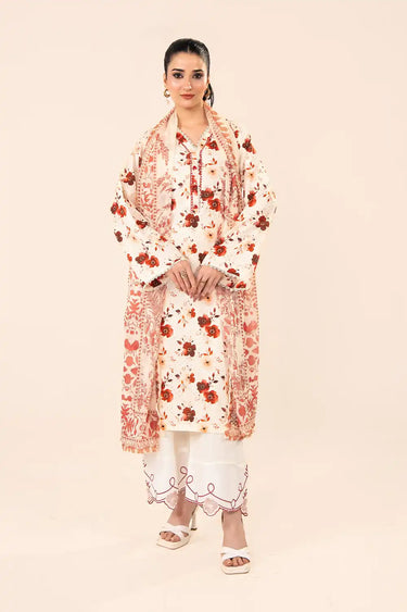 3 Piece - Printed Chikankari Suit