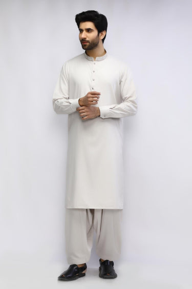Beige Blended Casual Shalwar Kameez For Men - Prime Point Store