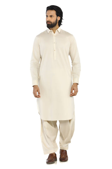Beige Men Wash & Wear Shalwar Kameez - Prime Point Store