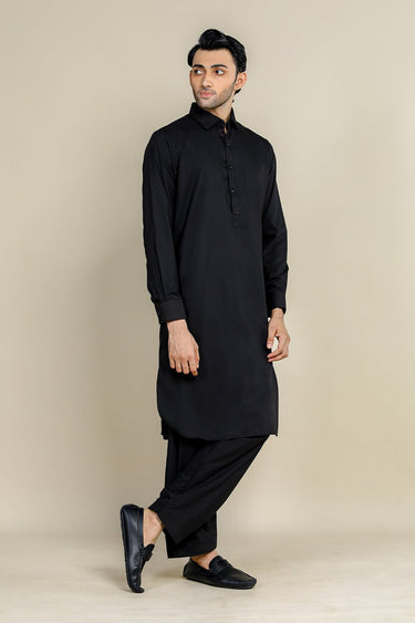 Black PV Kameez Shalwar For Men - Prime Point Store