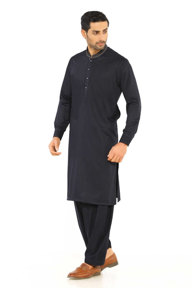 Black Wash & Wear Shalwar Kameez For Men - Prime Point Store
