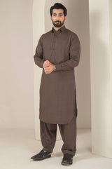 Brown Cotton Casual Shalwar Kameez For Men - Prime Point Store