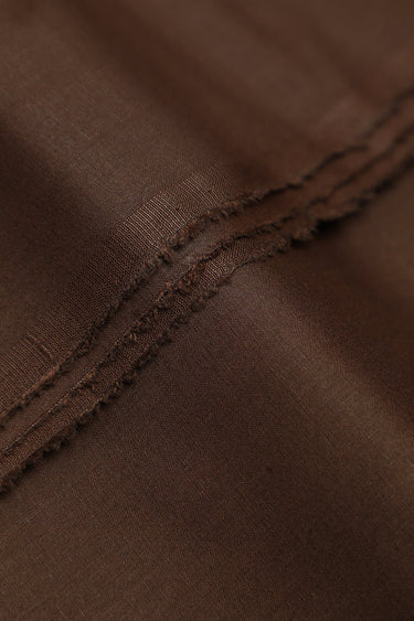 Cotton Chocolate Brown Unstitched Suit For Men - Prime Point Store