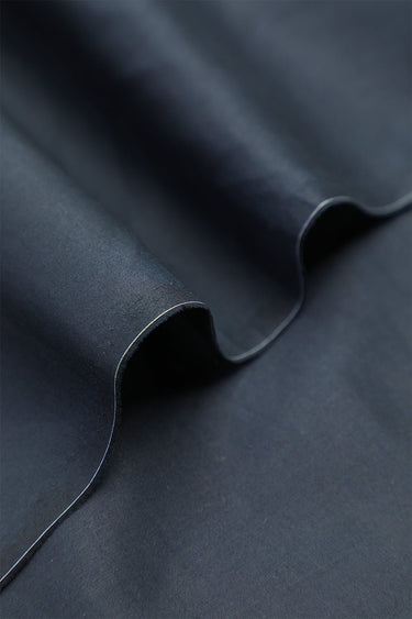 Cotton Satin Black Unstitched Suit - Prime Point Store