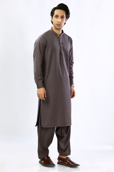 Cream Blended Casual Shalwar Kameez For Men - Prime Point Store