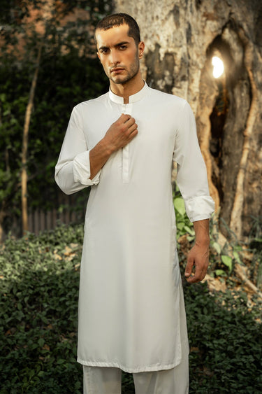 Cream PV Shalwar Kameez For Men - Prime Point Store