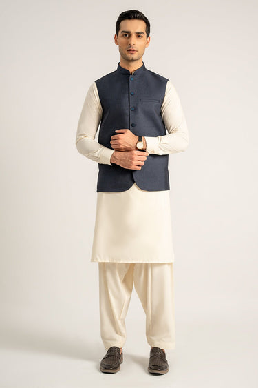 Dark Blue Waist Coat For Men - Prime Point Store