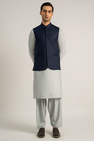 Dark Blue Waist Coat For Men - Prime Point Store