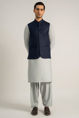 Dark Blue Waist Coat For Men - Prime Point Store