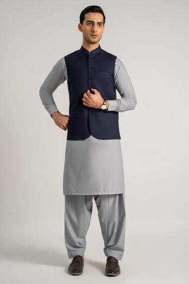 Dark Blue Waist Coat For Men - Prime Point Store