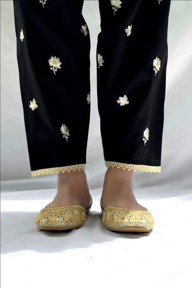 Embroidered Straight Pants - Prime Point Store