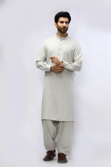 Fawn Blended Shalwar Kameez For Men - Prime Point Store