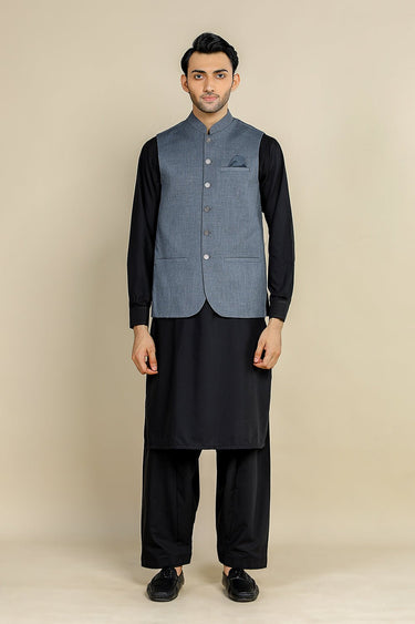 Grey Wash & Wear Waist Coat - Prime Point Store