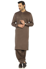 Light Brown Fashion Cotton Shalwar Kameez For Men - Prime Point Store