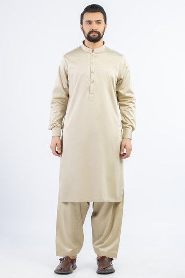 Light Green Cotton Casual Shalwar Kameez For Men - Prime Point Store
