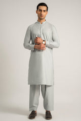 Light Grey Wash & Wear Shalwar Kameez For Men - Prime Point Store