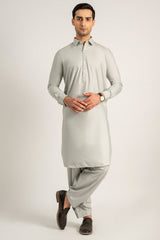Light Olive Wash & Wear Shalwar Kameez For Men - Prime Point Store