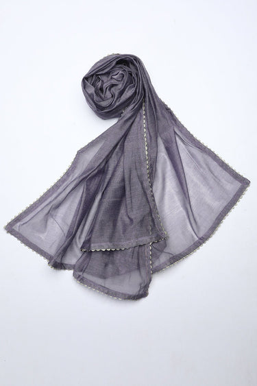 Lilac Raw Silk Stole - Prime Point Store