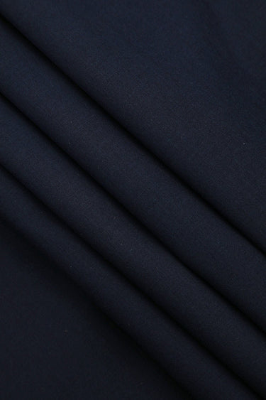 Navy Blue Blended Unstitched Suit For Men - Prime Point Store