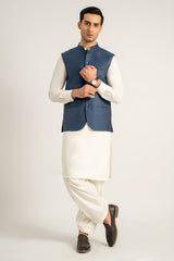 Royal Blue Waist Coat For Men - Prime Point Store