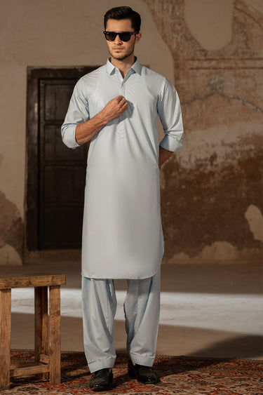 Sky Blue Wash & Wear Shalwar Kameez For Men - Prime Point Store