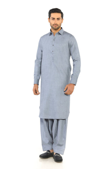 Sky Blue Wash & Wear Shalwar Kameez - Prime Point Store