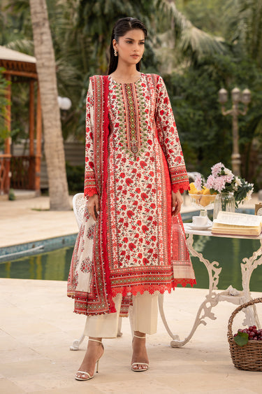 3 Piece - Embroidered Lawn Suit