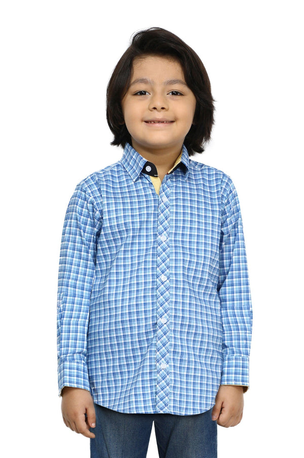 Shirt for Boys SKU: BCS-0007-BLUE - Prime Point Store