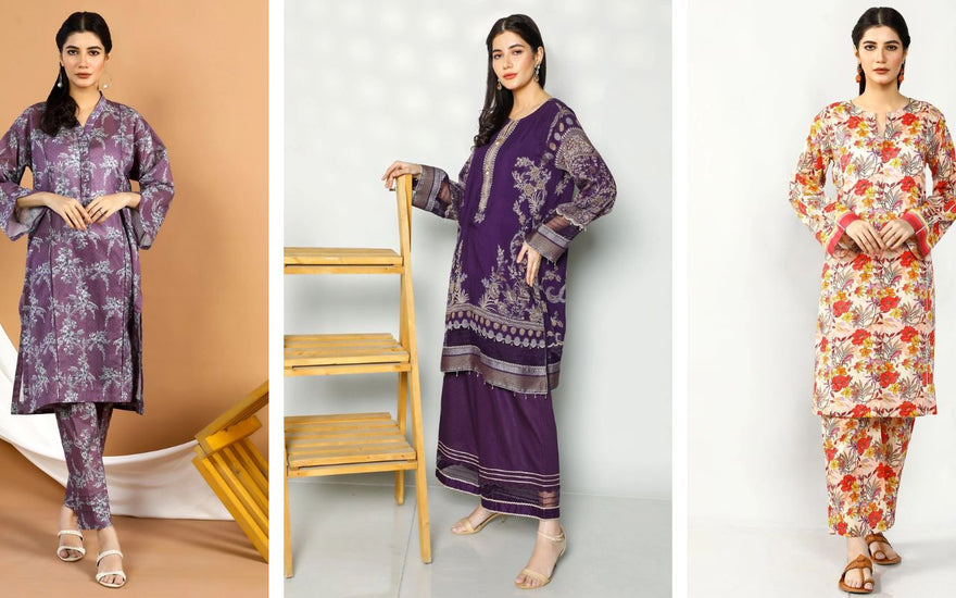 WOMEN’S 2 PIECE UNSTITCHED LAWN COLLECTION OF PRIME POINT - Prime Point Store