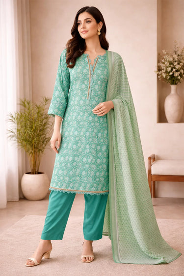 3 Piece - Printed Lawn Suit