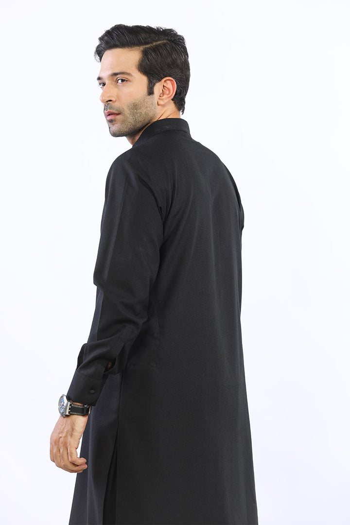 Black Wash & Wear Shalwar Kameez - Prime Point Store