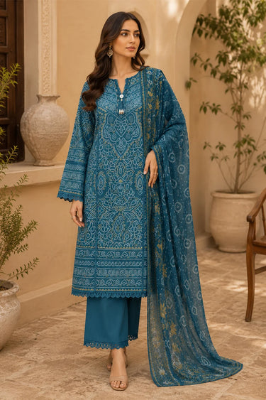 3 Piece - Printed Lawn Suit