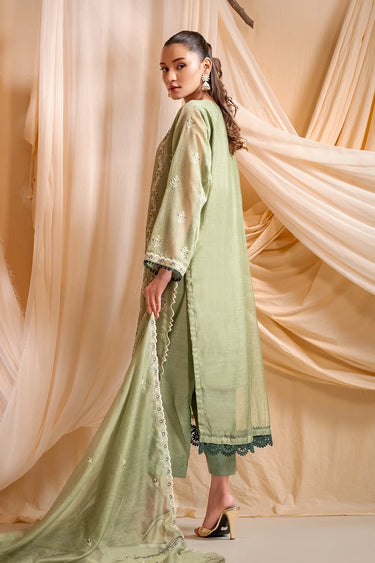 3-Piece Embroidered Khaddi Net Suit