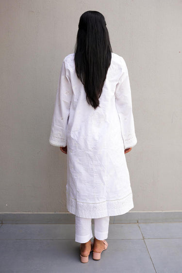 1 Pc Chikankari Stitched Shirt - Prime Point Store