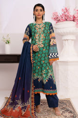 1 Pc Embroidered Slub Khaddar Unstitched - Prime Point Store
