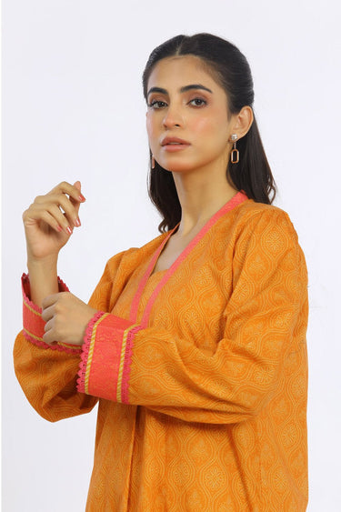 1 Pc Printed Cambric Stitched Shirt - Prime Point Store