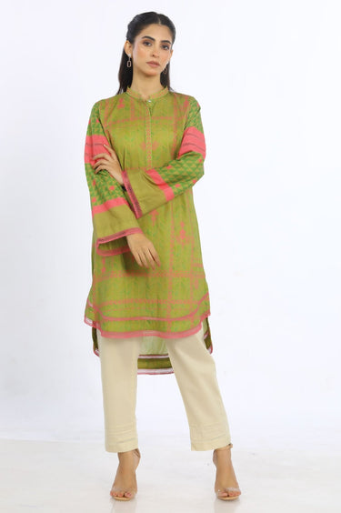 1 Pc Printed Cambric Stitched Shirt - Prime Point Store