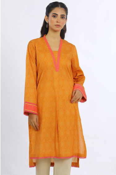 1 Pc Printed Cambric Stitched Shirt - Prime Point Store