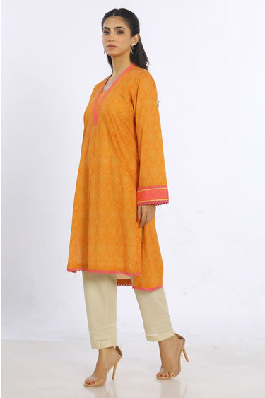 1 Pc Printed Cambric Stitched Shirt - Prime Point Store