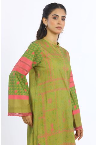 1 Pc Printed Cambric Stitched Shirt - Prime Point Store