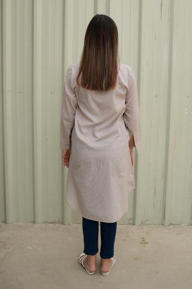 1 Pc Printed Yarn Dyed Stitched Shirt - Prime Point Store