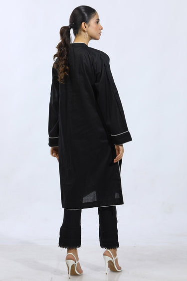 1 Pc Solid Cambric Stitched Shirt - Prime Point Store