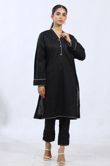 1 Pc Solid Cambric Stitched Shirt - Prime Point Store