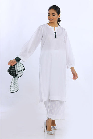 1 Pc Solid Cambric Stitched Shirt - Prime Point Store